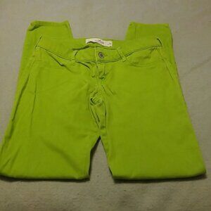 Hollister lime skinny jeans size 3/26